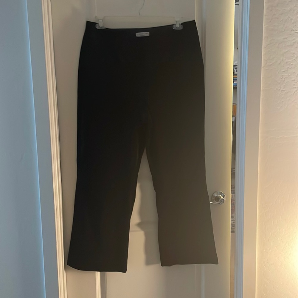 Coldwater Creek trouser fit, zip front, poly-nylon blend